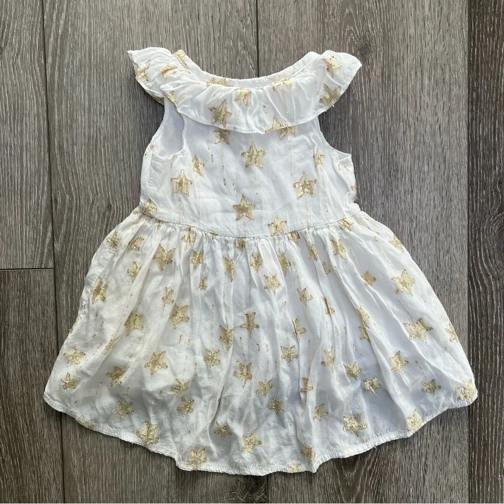 OSHKOSH SLEEVELESS DRESS PATRIOTIC STARS 12MO